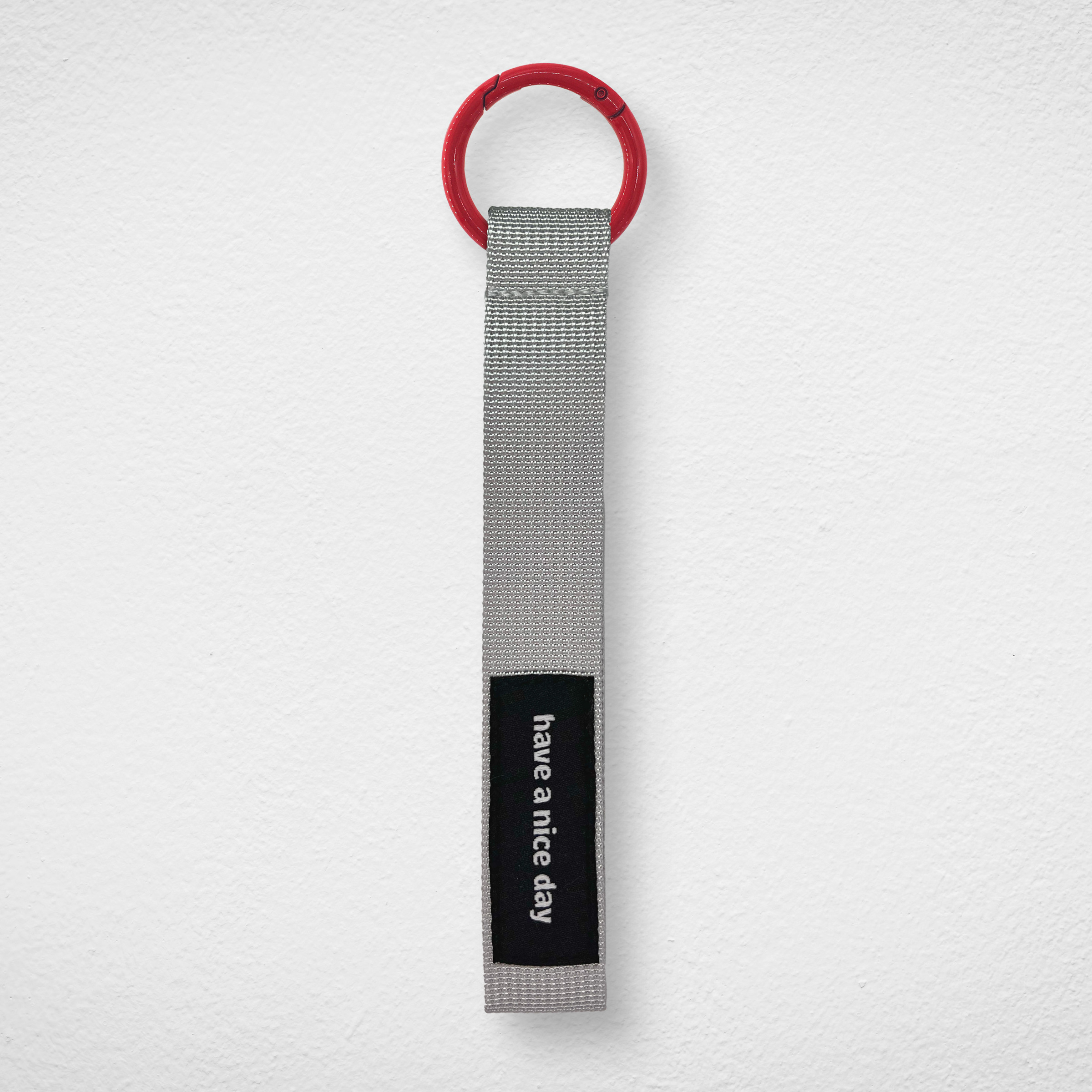 Phone Strap_Grey_Red