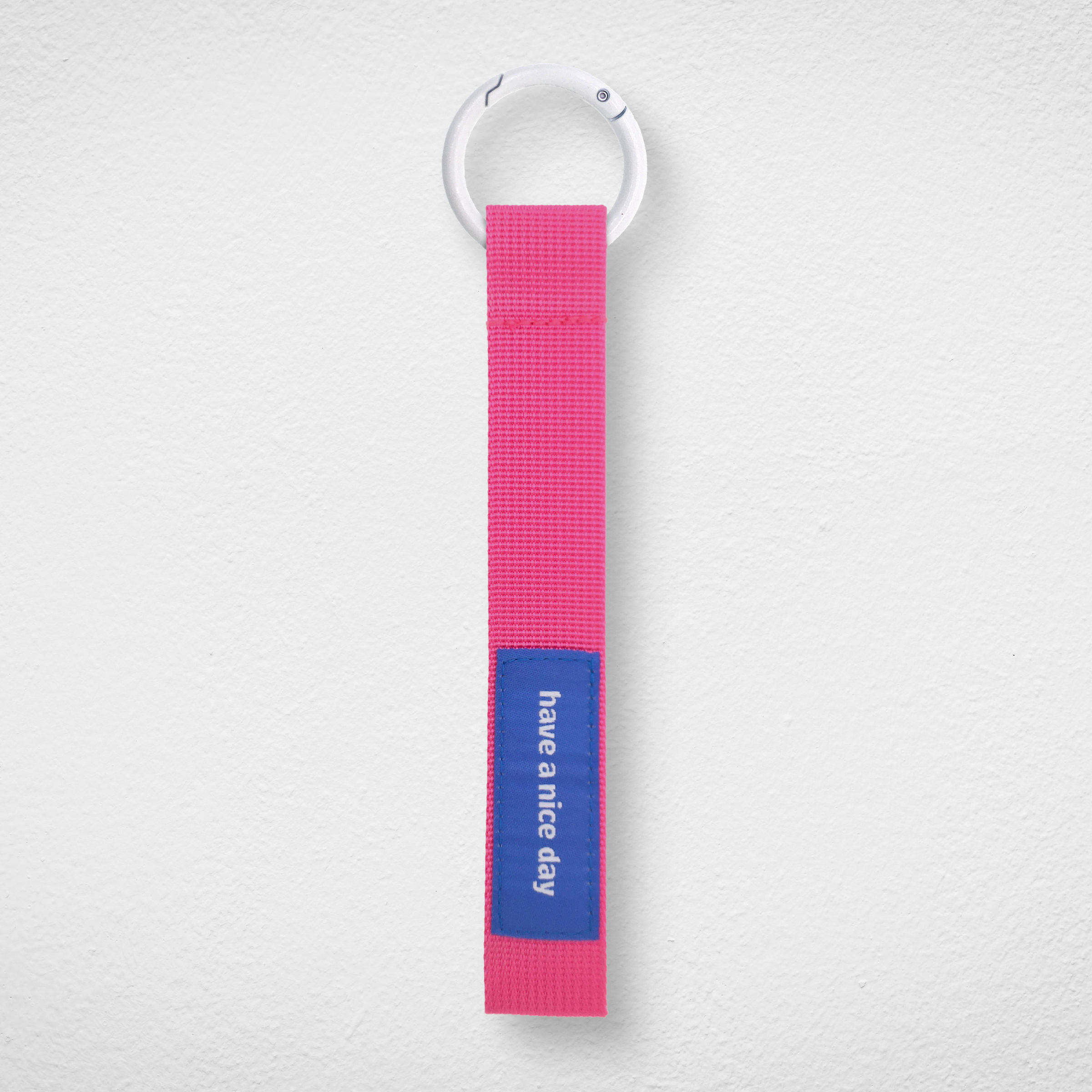 Phone Strap_Pink_White