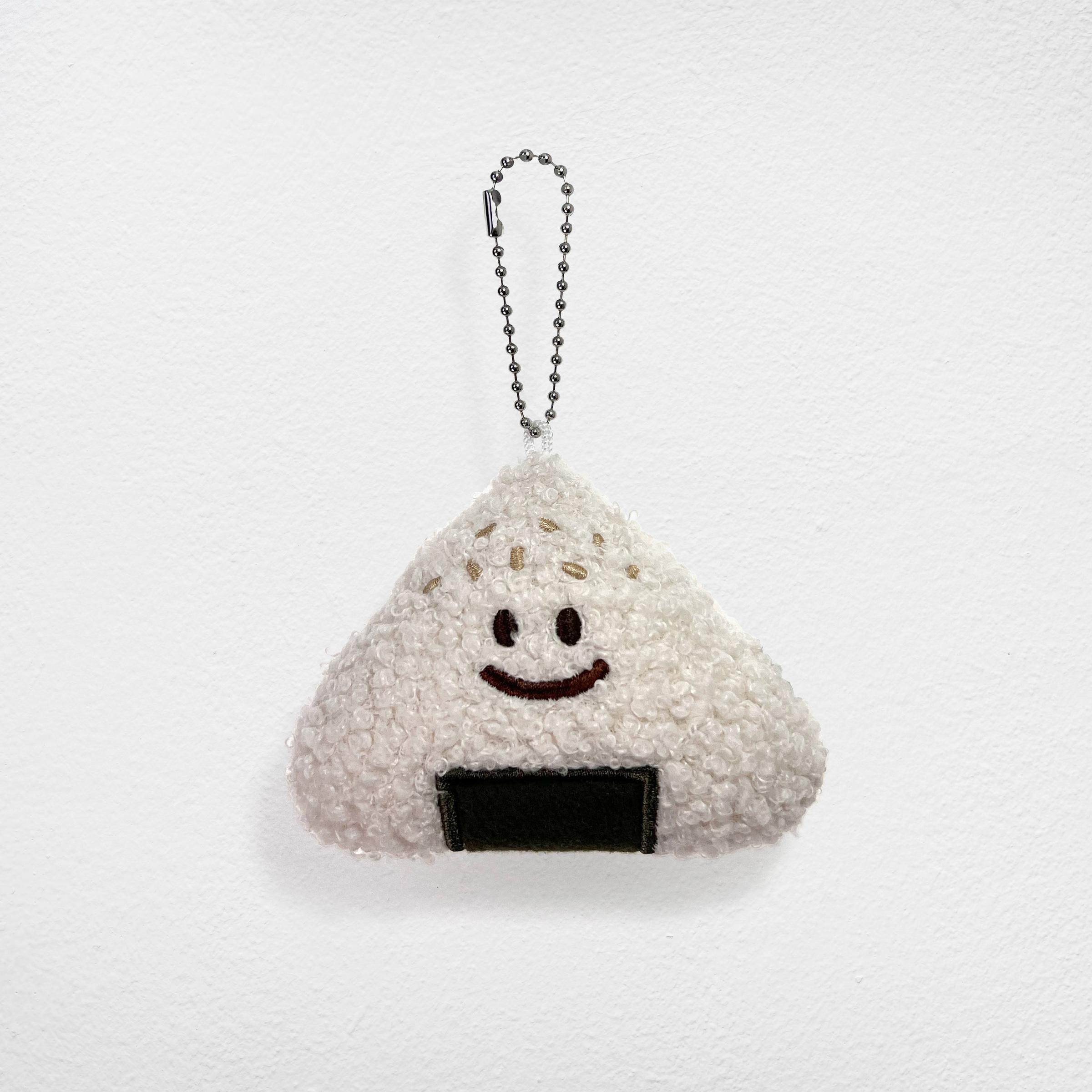 Keychain - SoftToy - Onigiri White