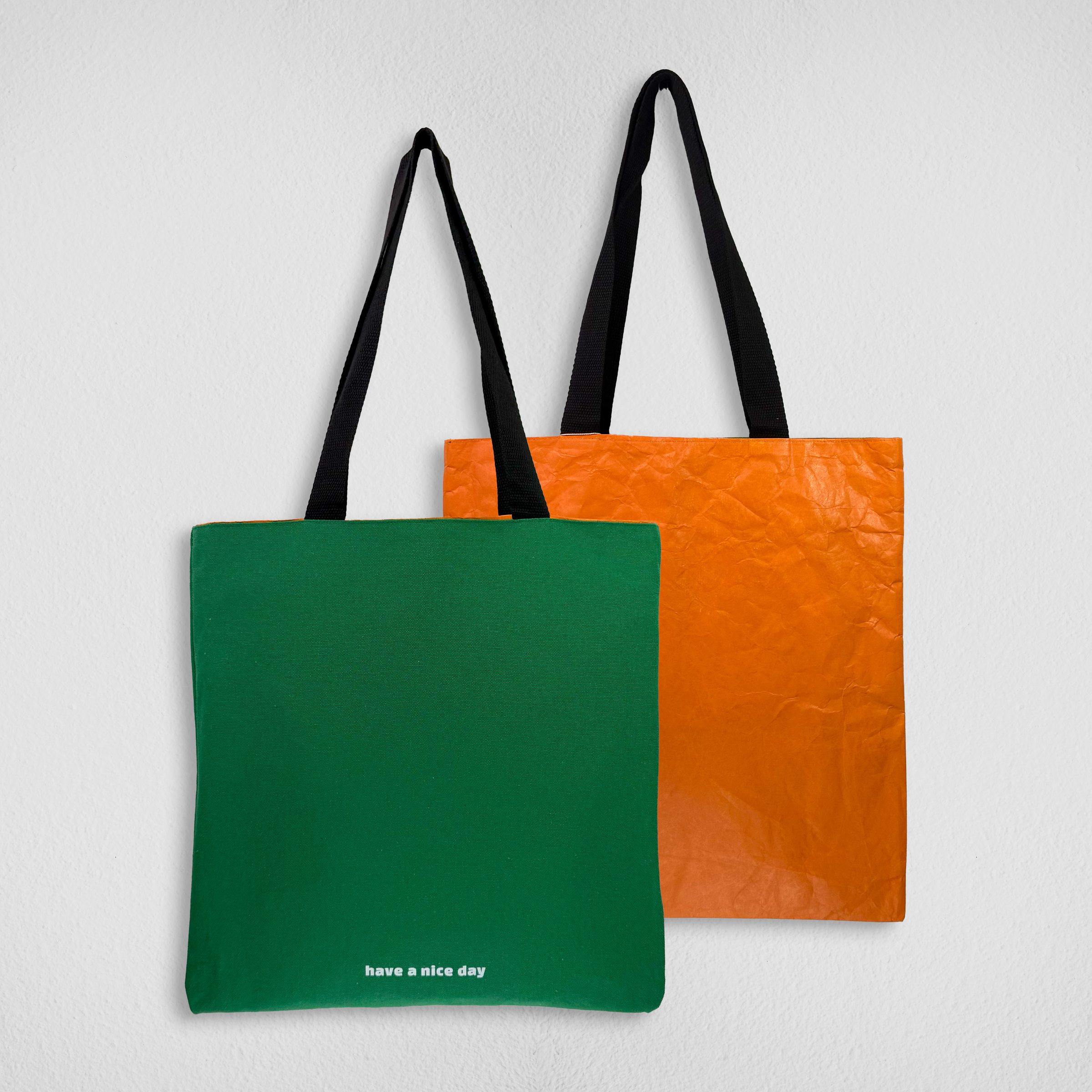 Dupont Tote Bag_GreenOrange_1