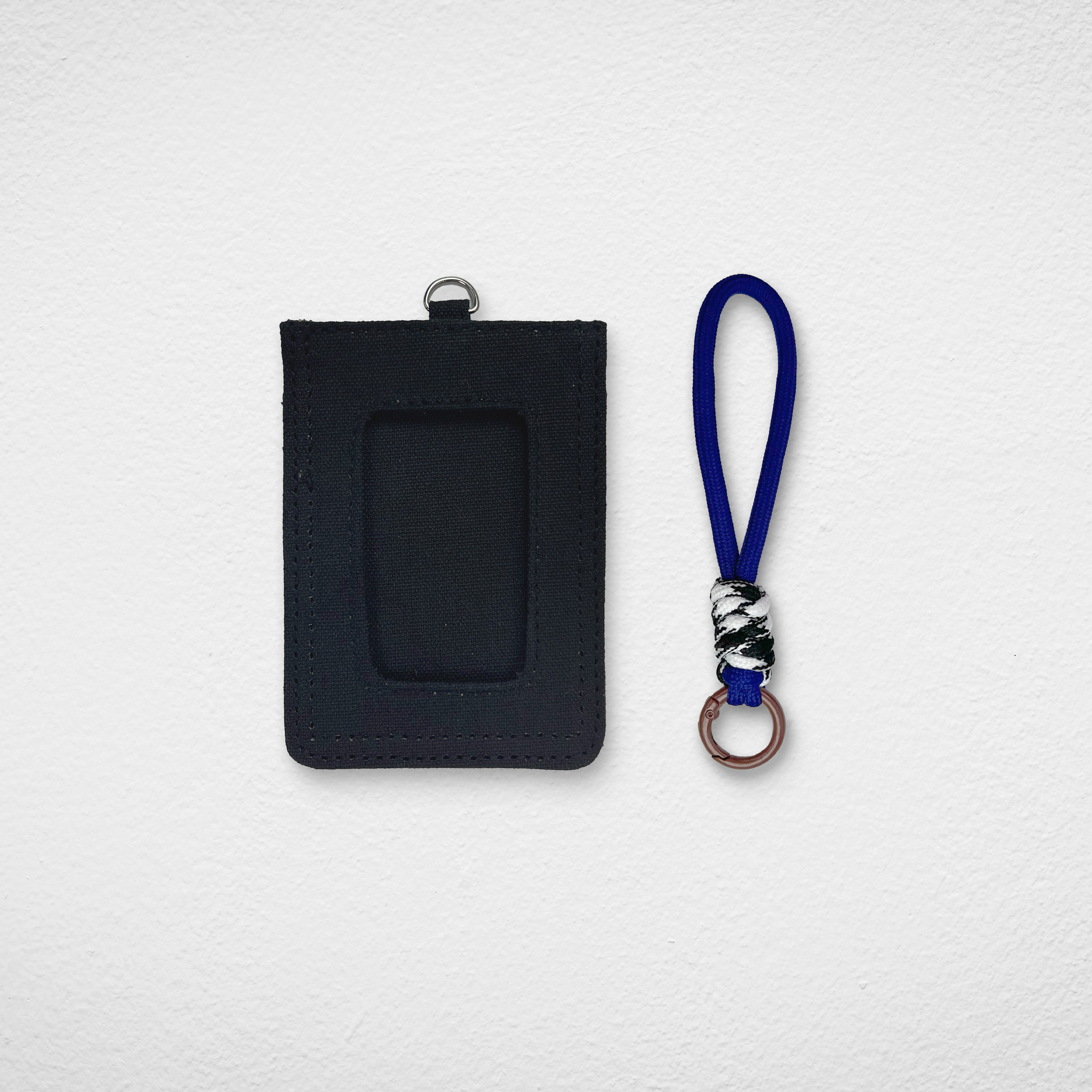 Card Holder_Black_Short Blue
