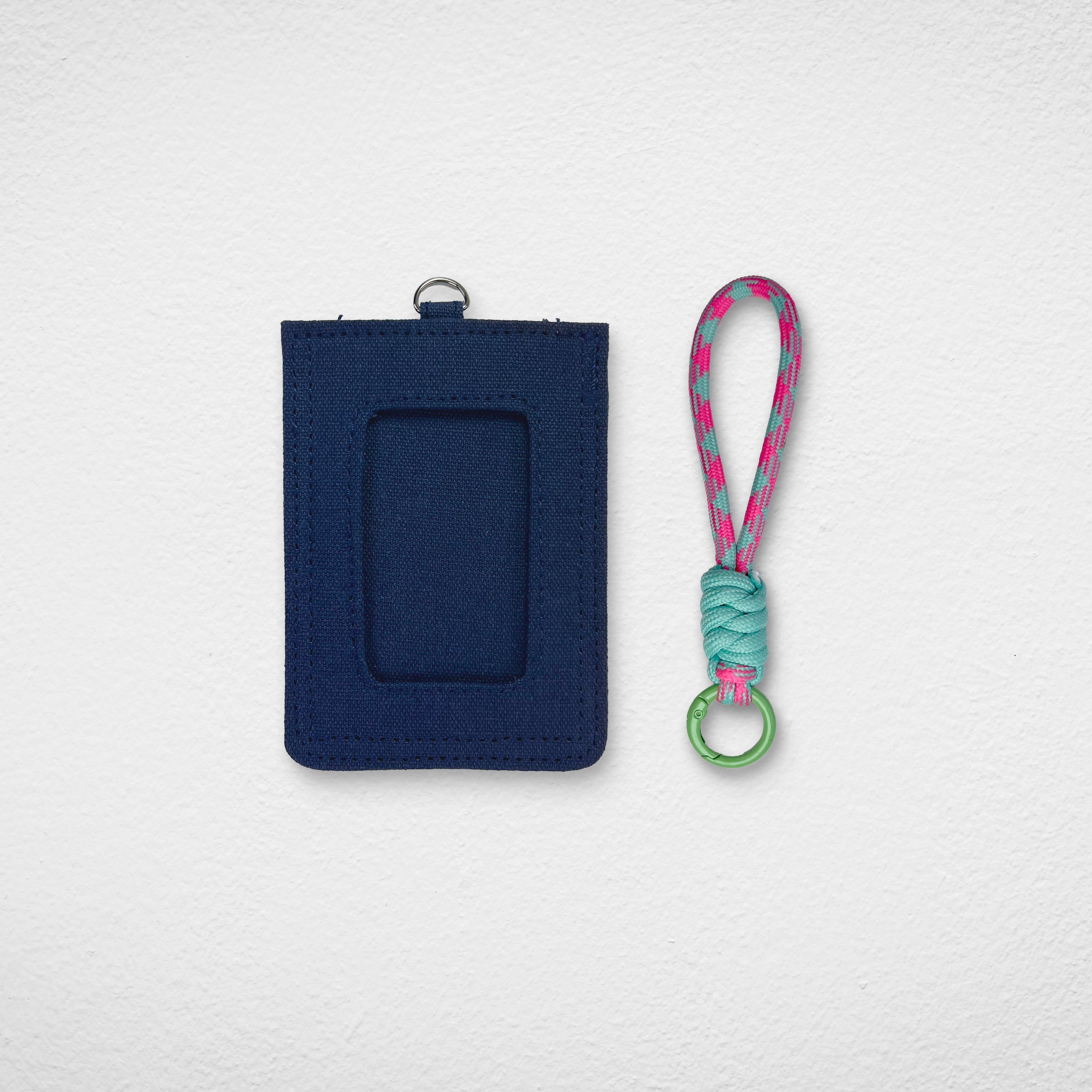 Card Holder_Blue_Short Pink