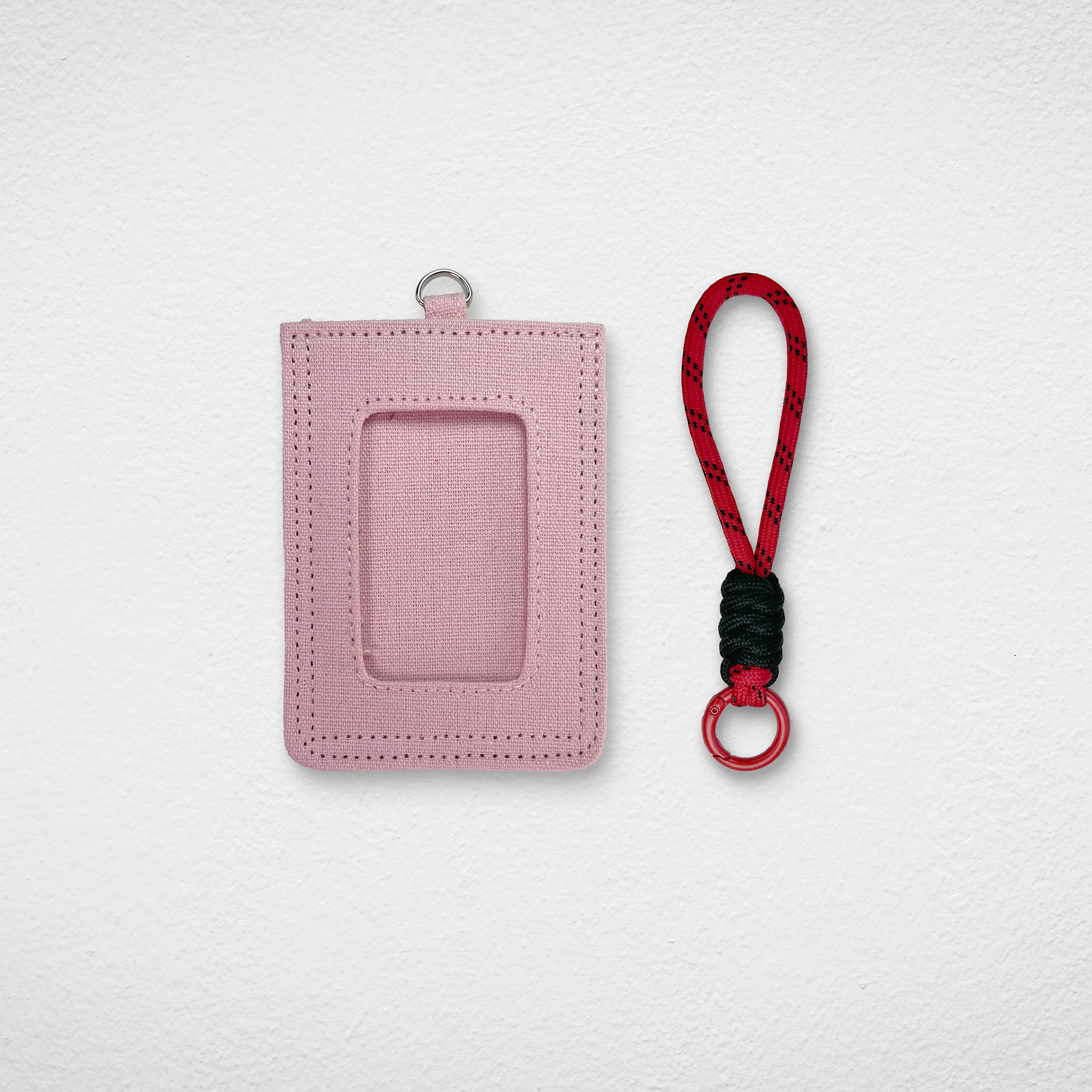 Card Holder_Pink_Short Red
