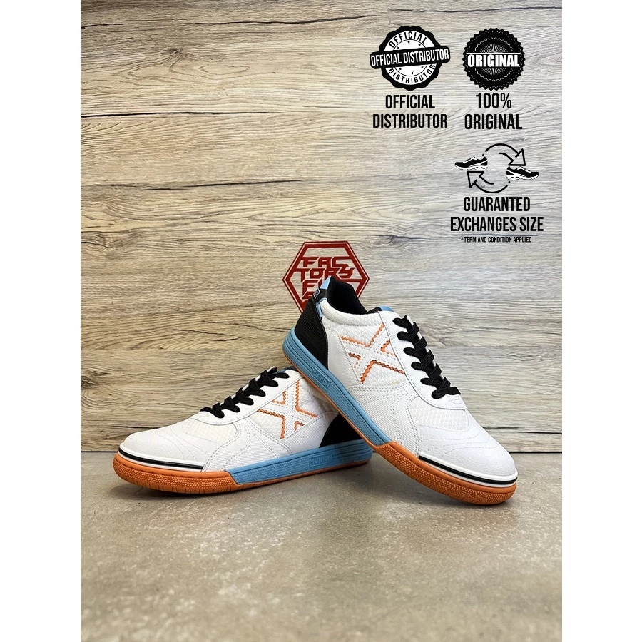 MUNICH XM-V2 (43) CONTINENTAL (WHITE/GOLD) KASUT FUTSAL