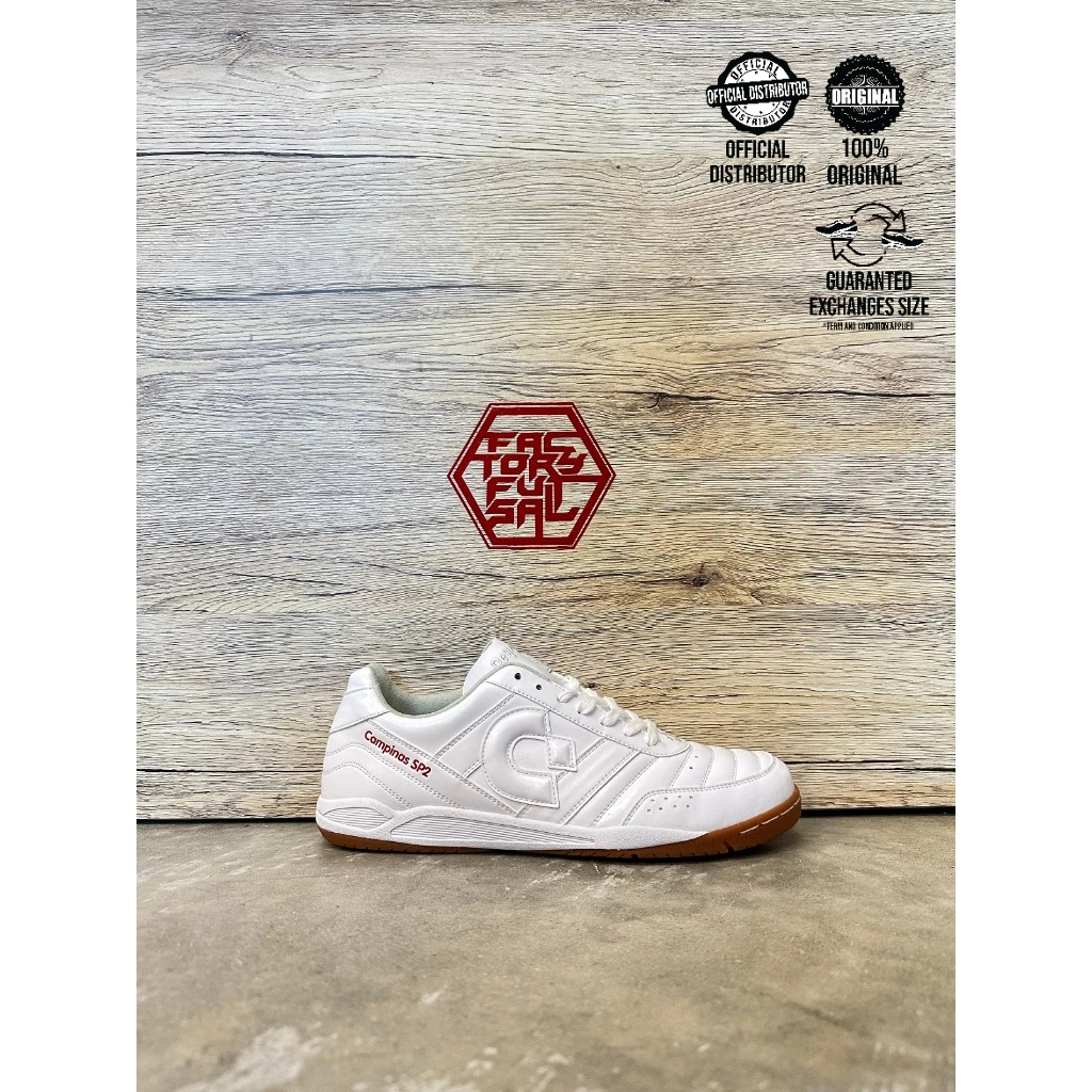 DESPORTE CAMPINAS SP2 (WHITE) KASUT FUTSAL SHOES – Factory Futsal