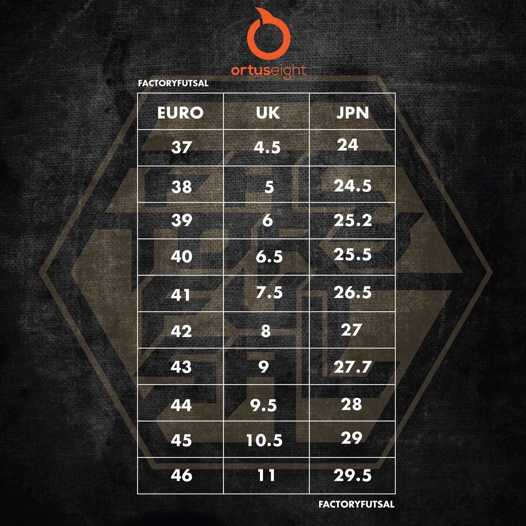 ORTUSEIGHT (SIZE CHART)