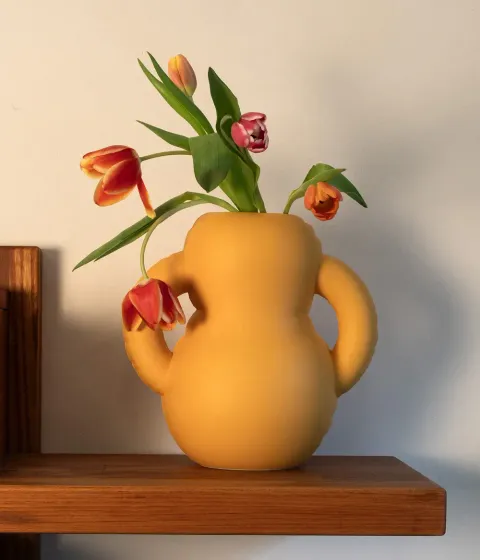 Home Studyo Vase 'OSCAR' Yolk