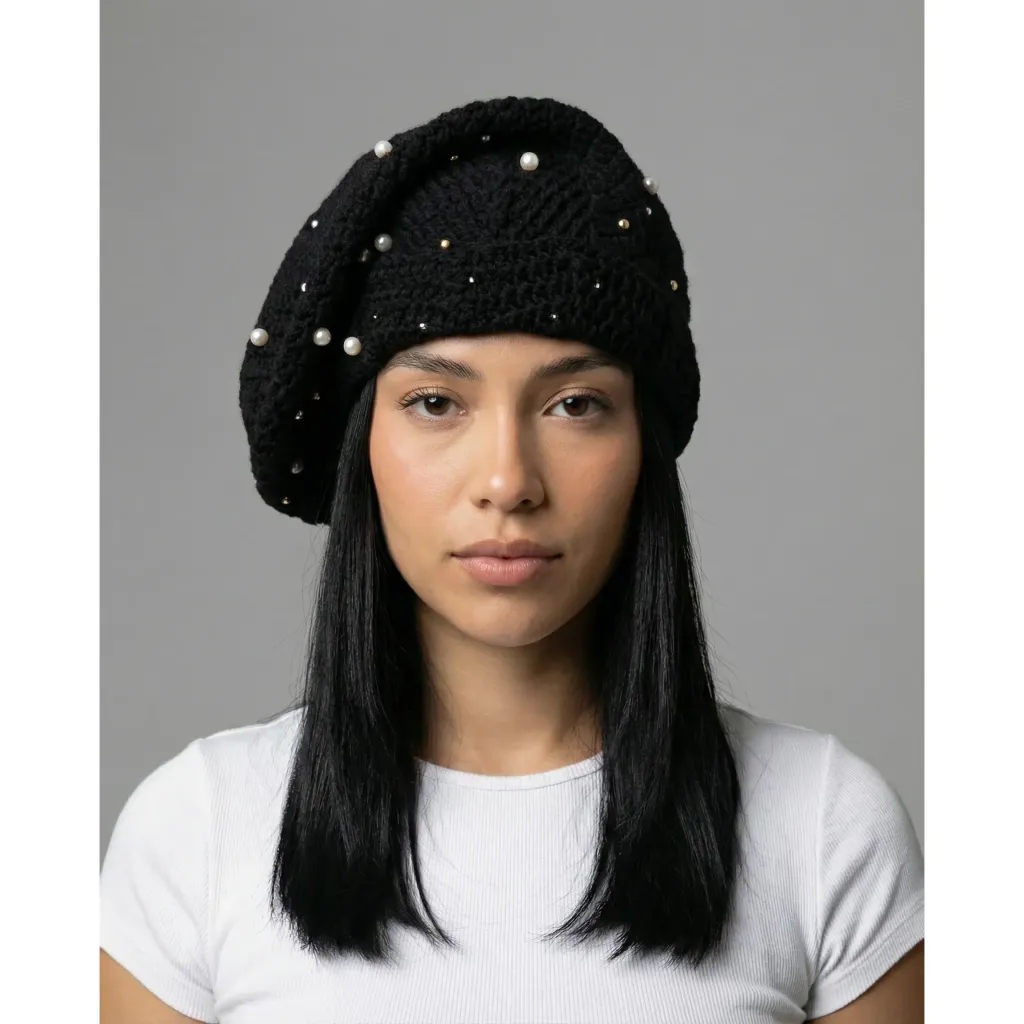 HAVETHISMODELWEARINGTHISArkyvecrochethatbuttiscalledasockhatanditssupposedtohangtothesidebuttheparthangingshouldntgopastthenoseofthemodel_makesureitisntlongerthanhangingpa_2