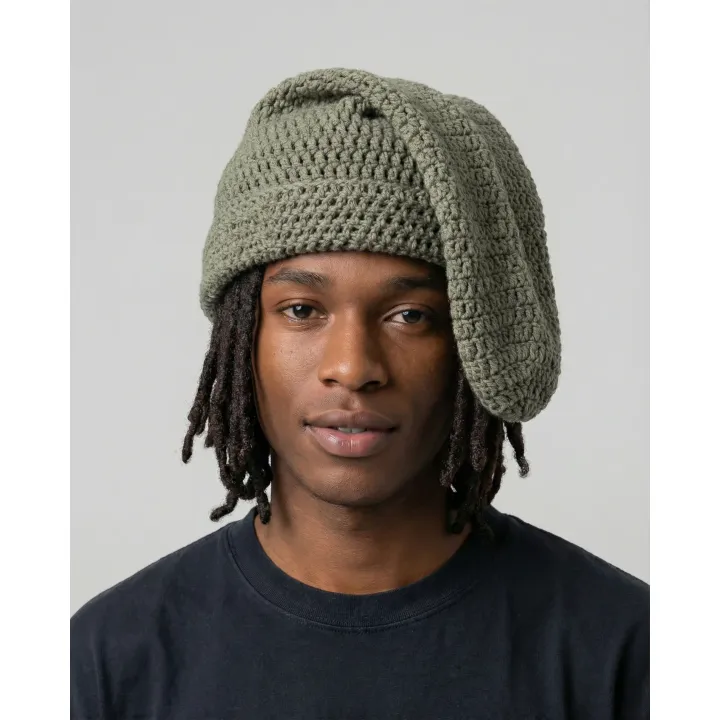 HAVETHISMODELWEARINGTHISArkyvecrochethatbuttiscalledasockhatanditssupposedtohangtothesidebuttheparthangingshouldntgopastthenoseofthemodel_usecleanproductlighting_softshadow_11