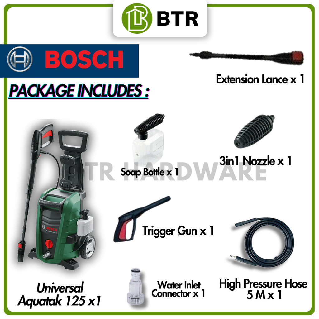 BOSCH Universal Aquatak 125 High Pressure Water Jet – BITARA BOSCH Universal Aquatak 125 High Pressure Water Jet – BITARA