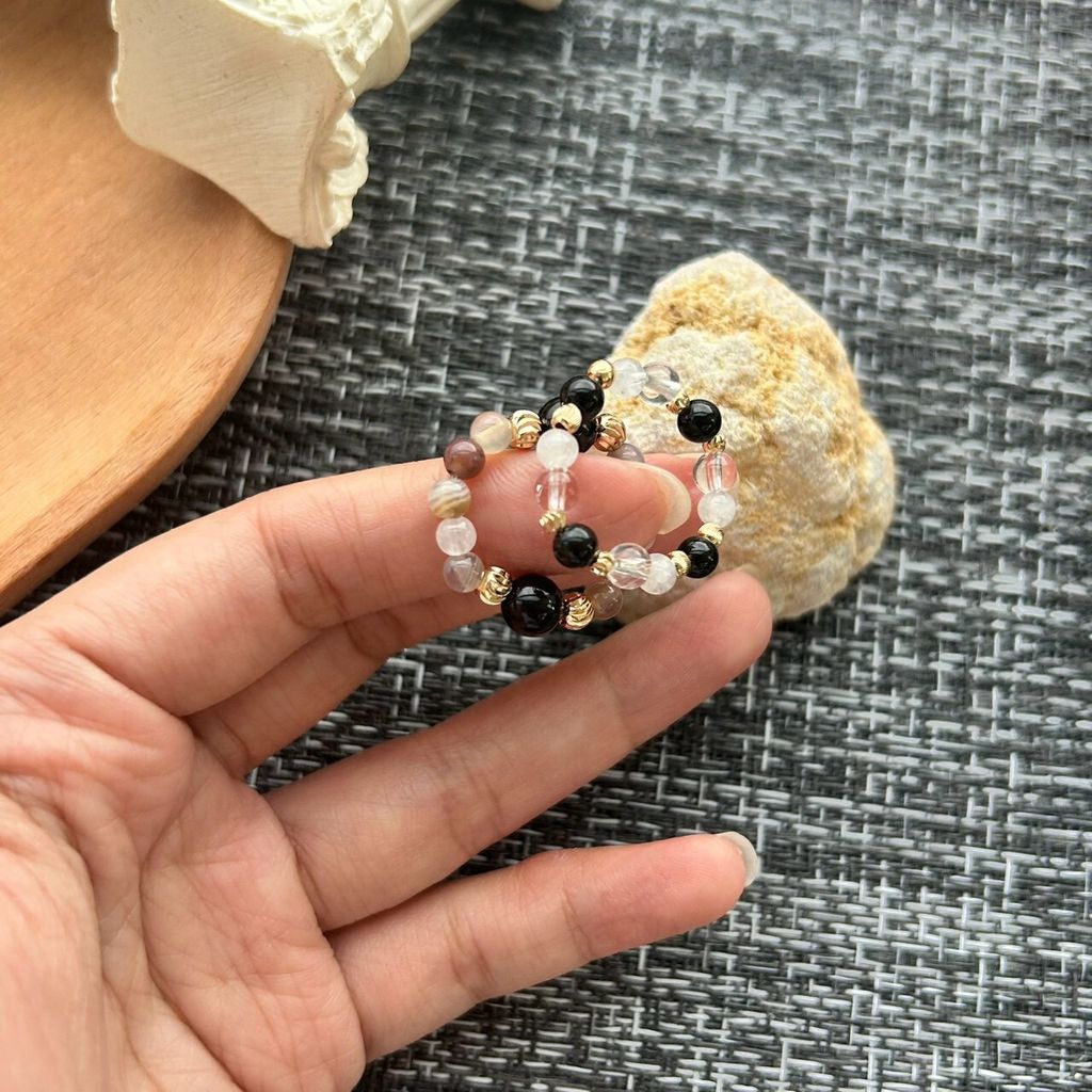 LINE_ALBUM_0721·水晶戒指 - 波斯瑪瑙+黑瑪瑙+月光石《避邪擋煞》_260721_6