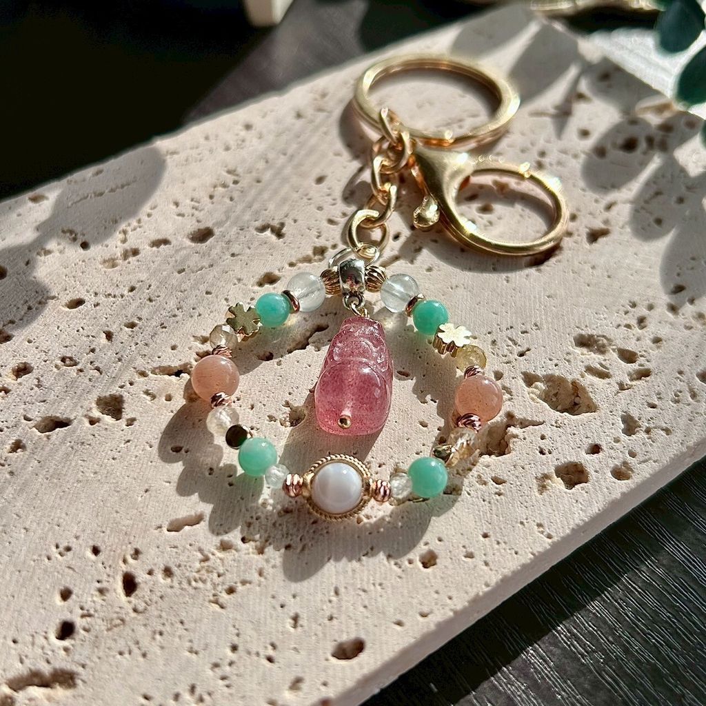 LINE_ALBUM_0913·夏日香氣｜草莓晶貔貅 - 掛飾鑰匙圈_250913_4