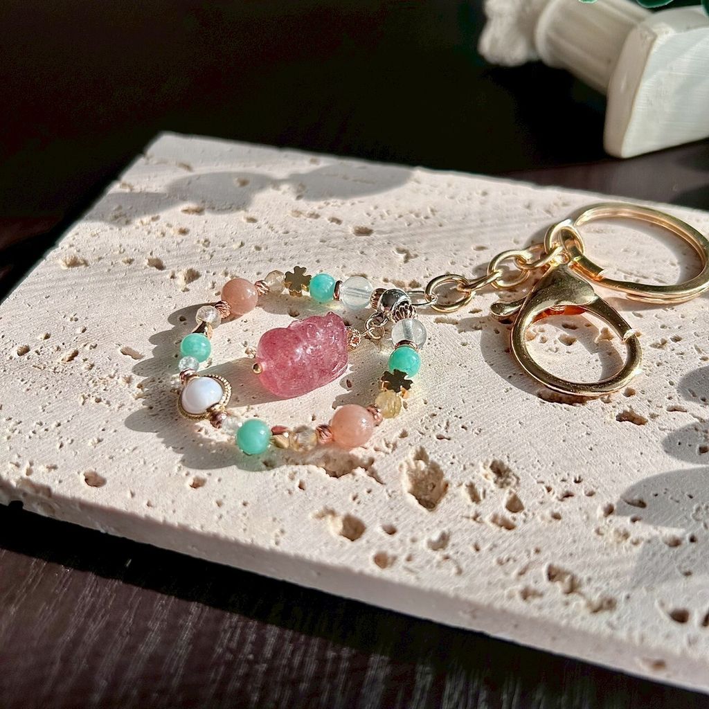 LINE_ALBUM_0913·夏日香氣｜草莓晶貔貅 - 掛飾鑰匙圈_250913_6