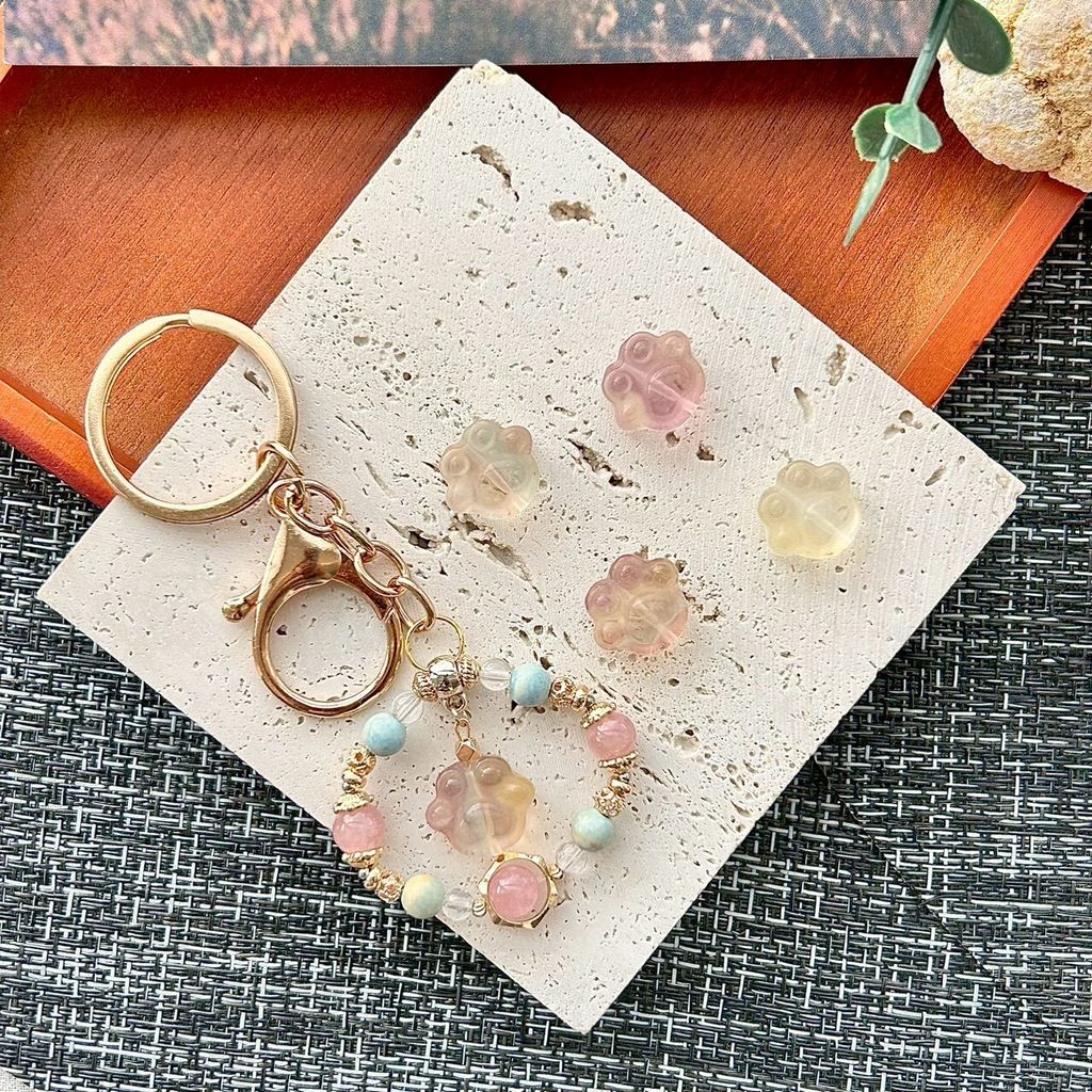 LINE_ALBUM_0105·糖光Candylight - 靈獸款掛飾鑰匙圈｜紫黃螢石貓爪·可挑款_260105_11