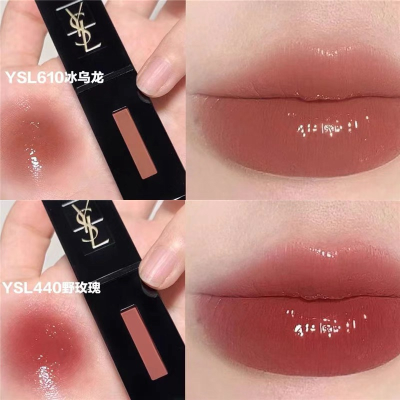 預購| YSL 奢華印記鎖心光唇釉奢華緞面漆光唇釉愛心唇釉#622 #610 #440