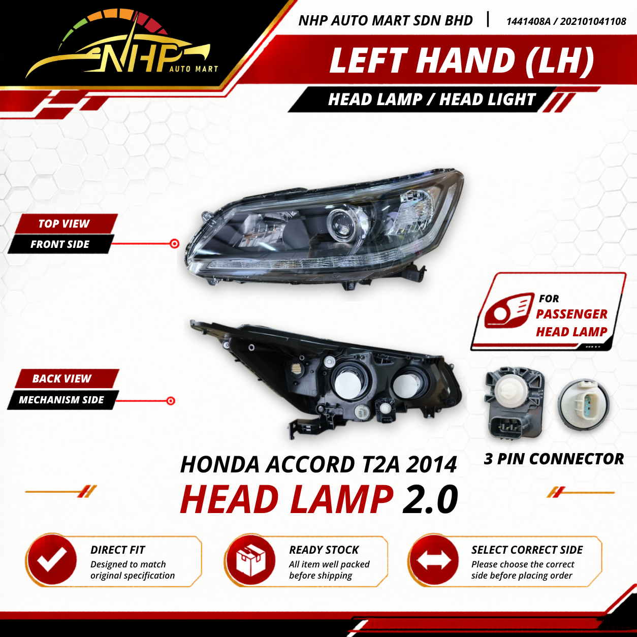 33150-T2A-H01-T LH NHP