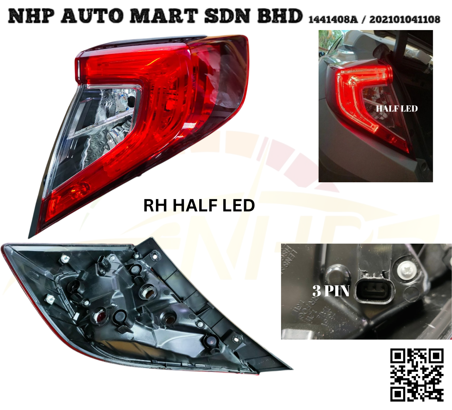 TBA0016-18E001T (F-R) RH NHP