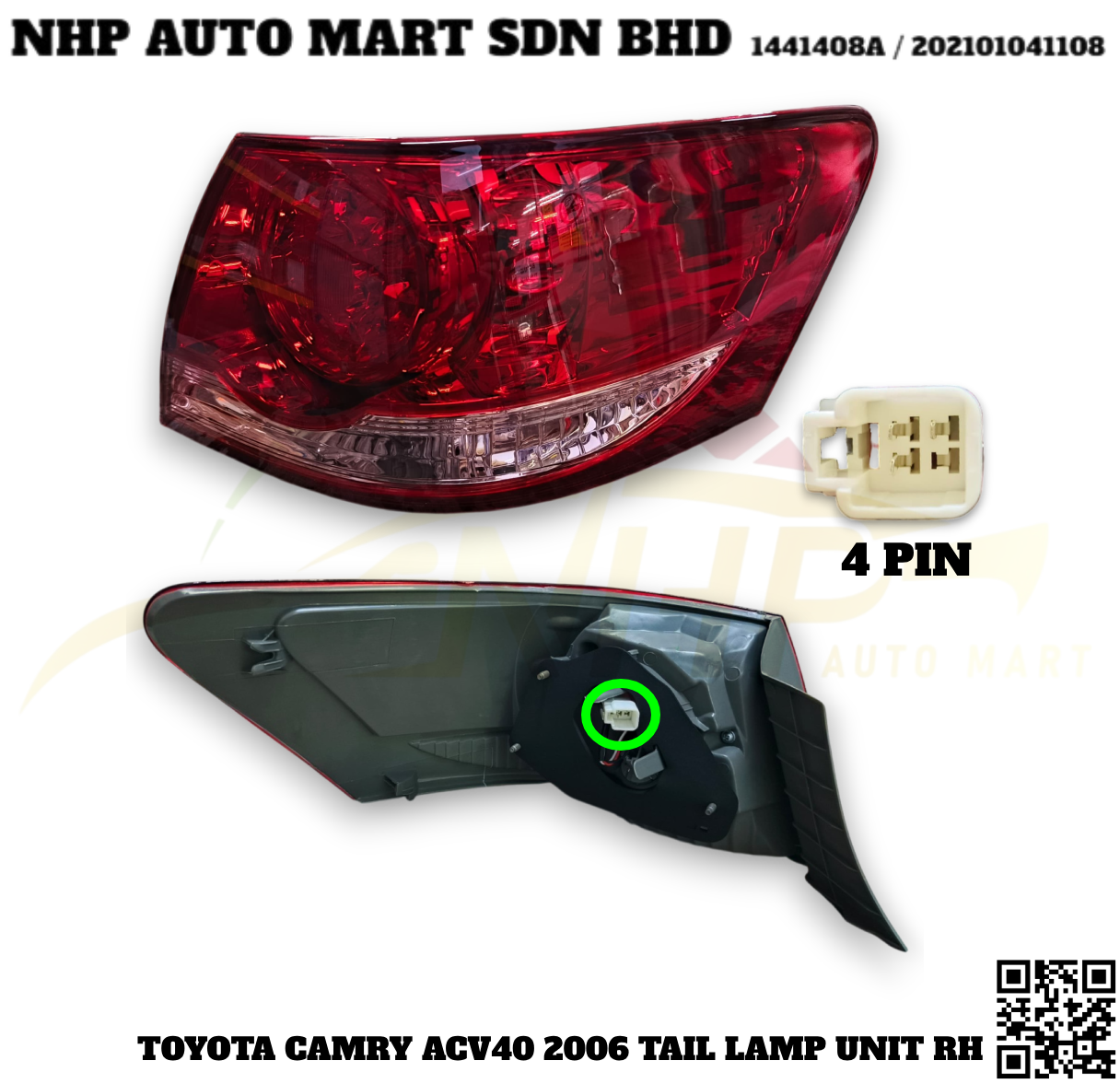 ACV4007-18E001T RH (F-R) NHP
