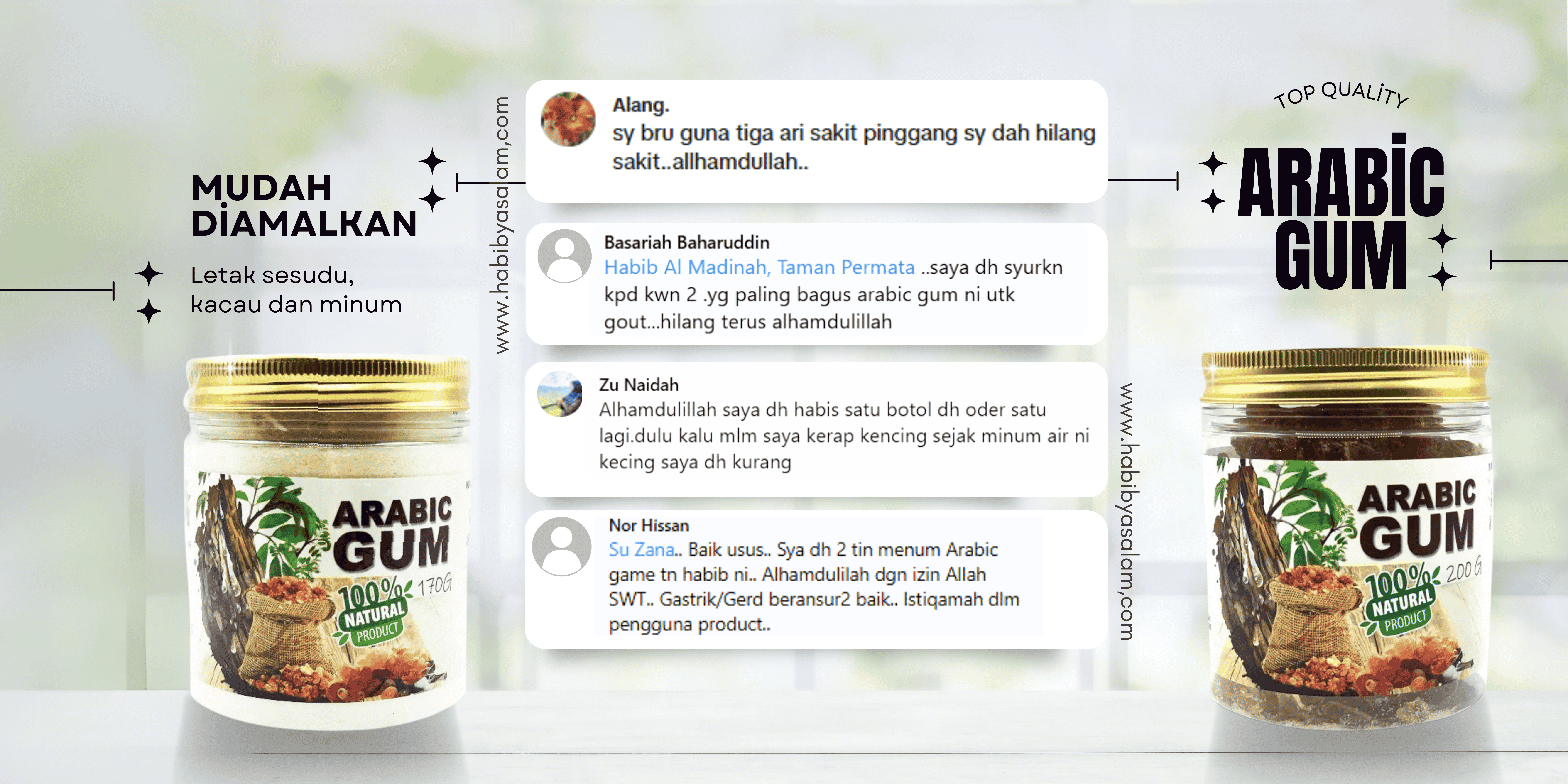 Arabic Gum: Amalan Sunnah Penuh Khasiat