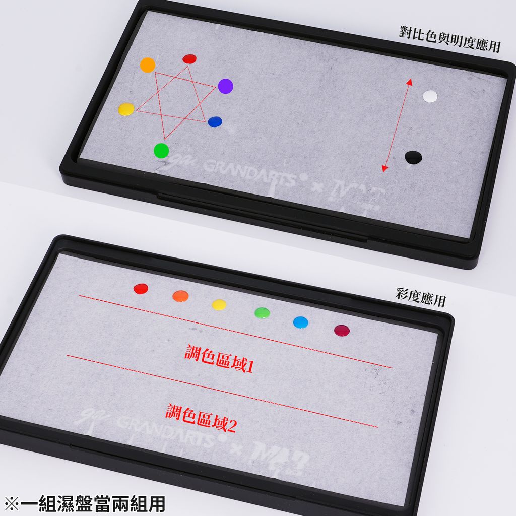 一組濕盤當兩組用