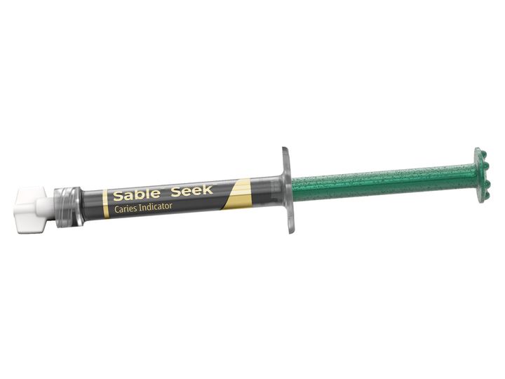 Sable-Seek-Green-Caries-Indicator-1.2ml-syringe-capped-3D-PREPARE