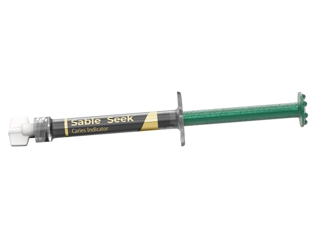 Sable-Seek-Green-Caries-Indicator-1.2ml-syringe-capped-3D-PREPARE
