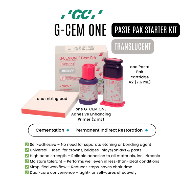G-Cem One PP Starter Kit Translucent - ntcmall.com.my