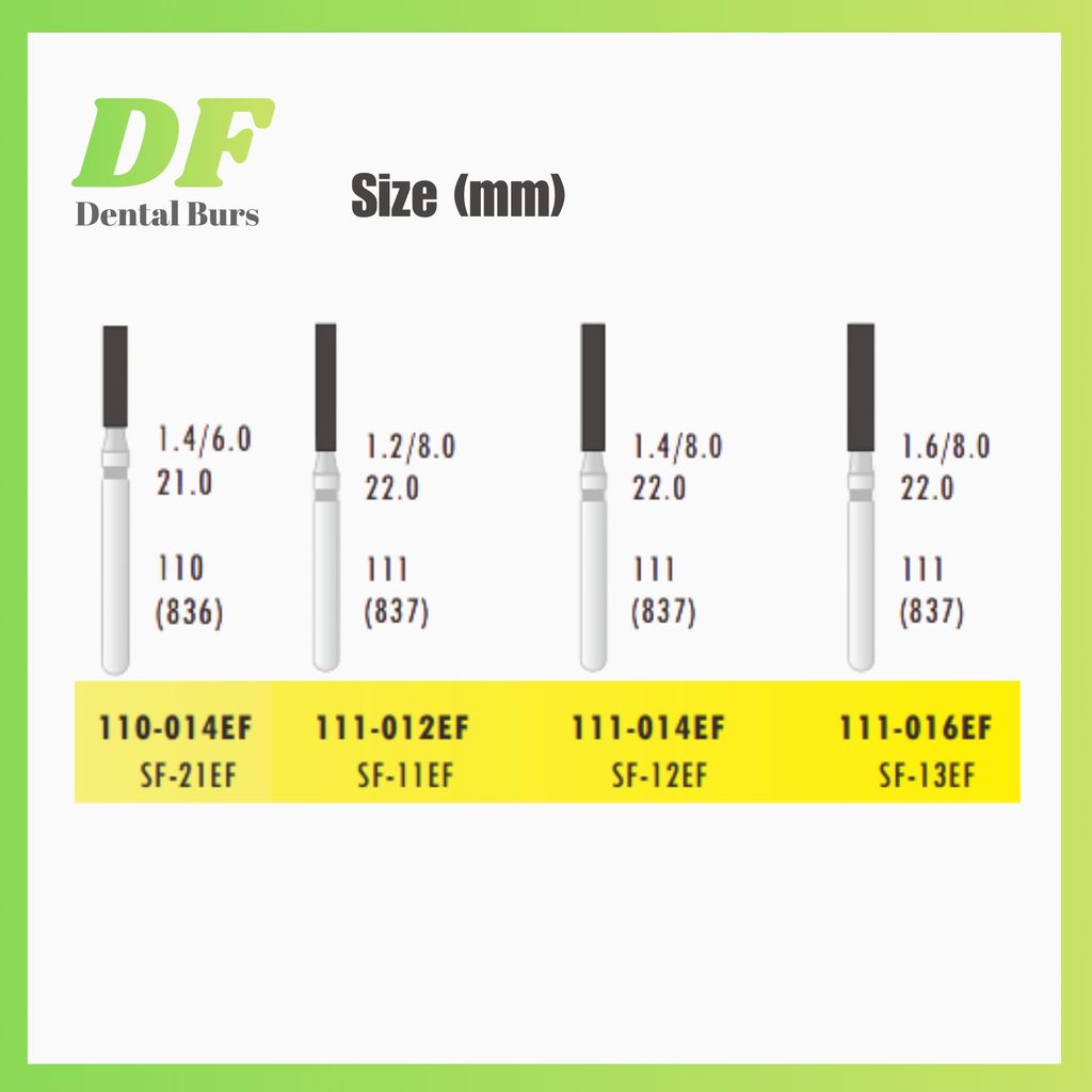 DF Flat End Cy Extra Fine Size