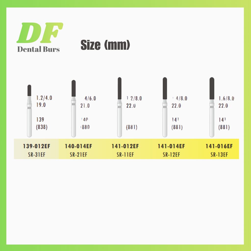 DF Round End Cylinder Extra Fine Size