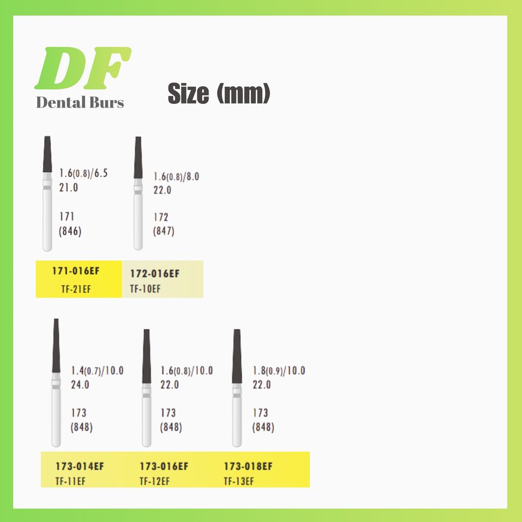 DF Flat End Cone Extra Fine Size