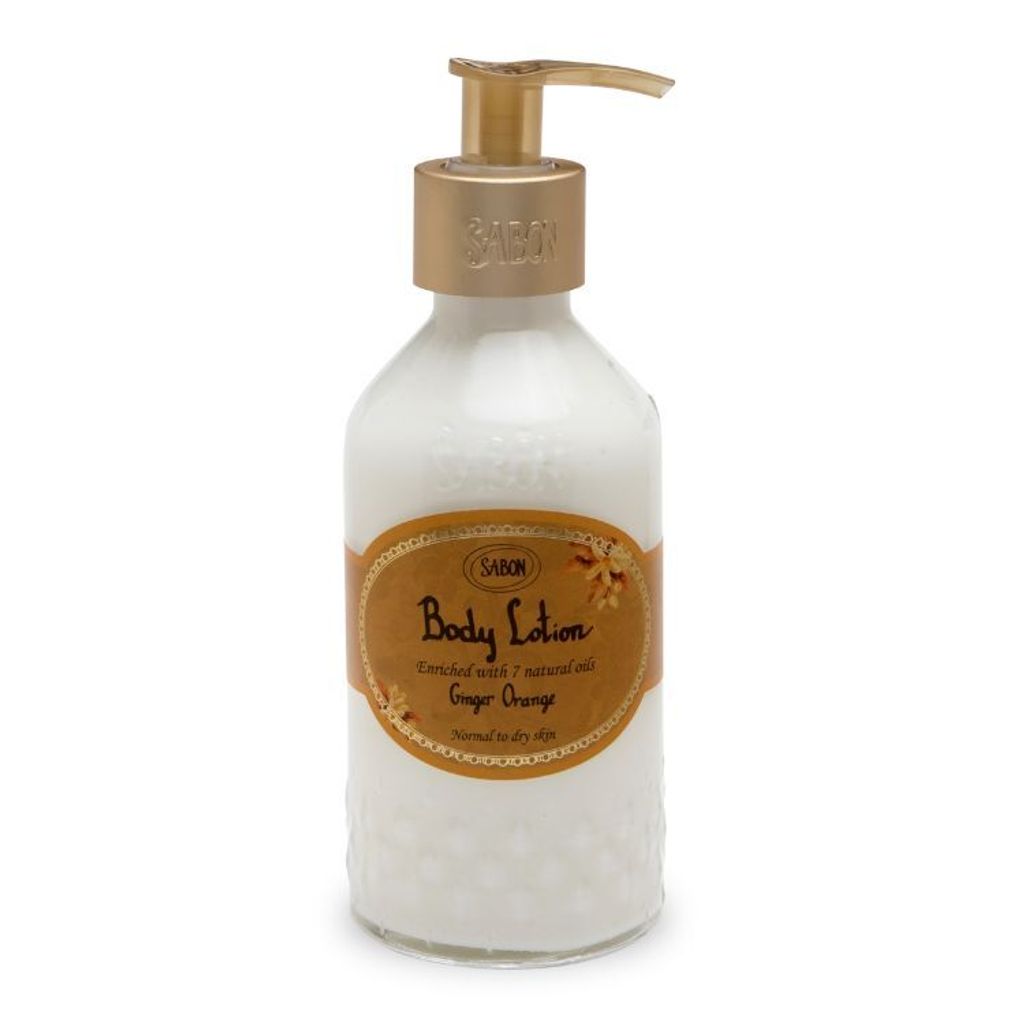 Body Lotion Bottle Ginger Orange