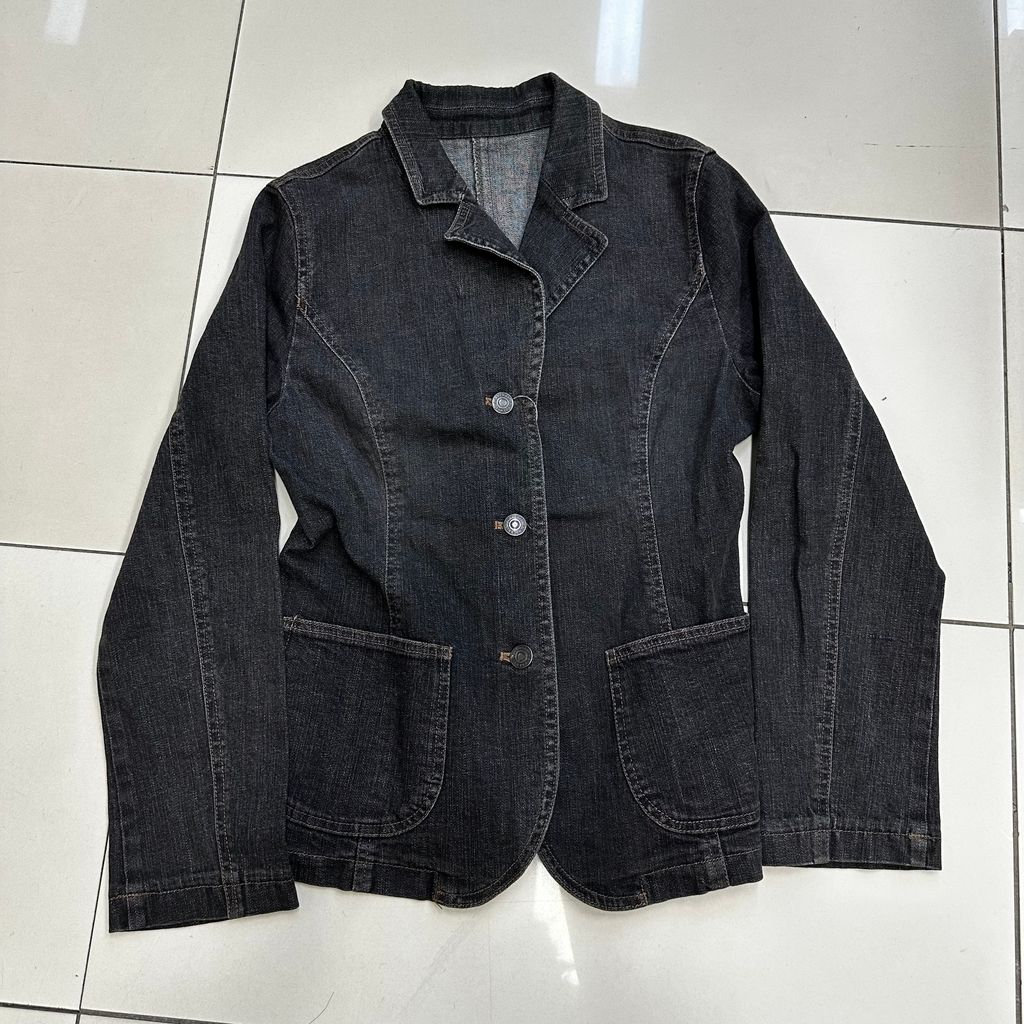 Burberry London Gray Denim Biker Jacket (Made in Japan) – 2nd Market