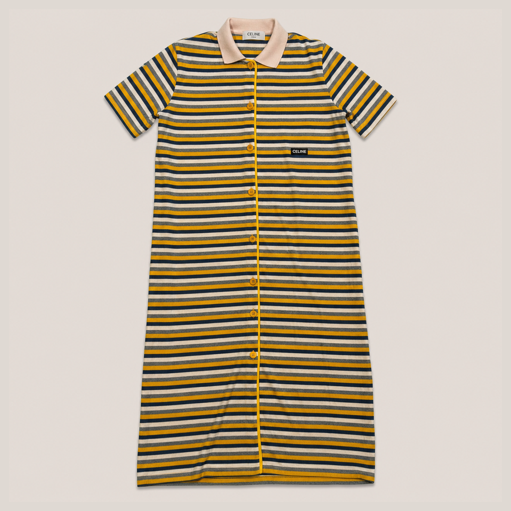 14_2NDB0710014_celine_paris_yellow_striped_polo_dress_main_bgfixed