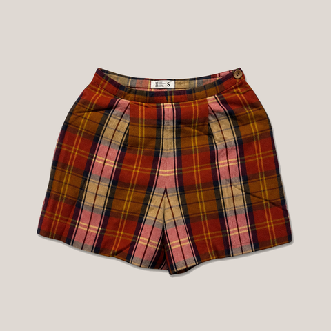 44_2NDLL0710009_red_check_pleated_shorts_skirt_s_hanger_removed_preview