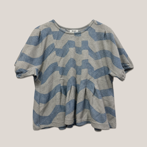 61_2NDLL0710026_ne_net_blue_check_pattern_short_sleeve_top_hanger_removed_preview