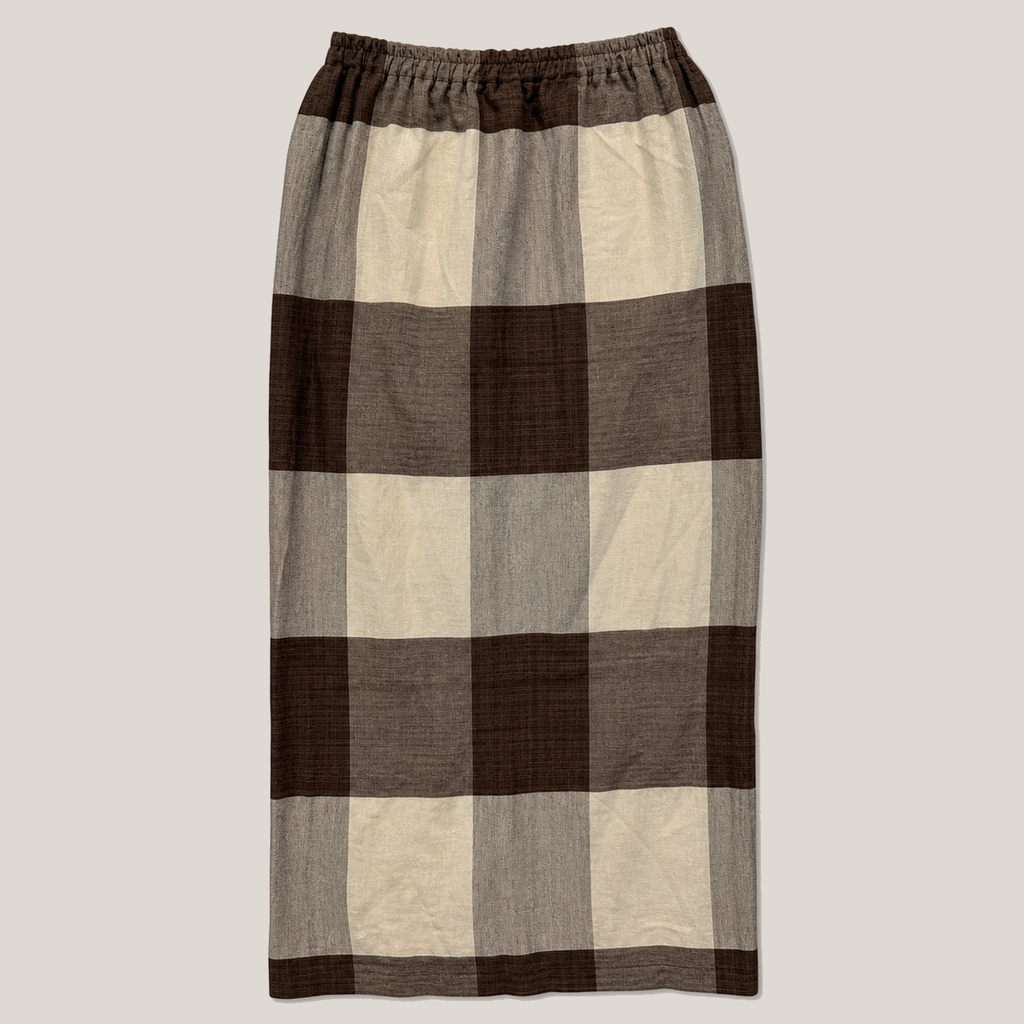 69_2NDLL0710034_hai_sporting_gear_brown_plaid_long_skirt_hanger_removed_preview