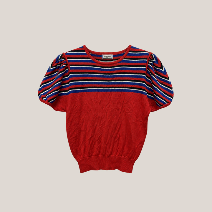 70_2NDLL0721034_vintage_yves_saint_laurent_tricots_red_blue_striped_puff_sleeve_knit_top_main_warm_greige