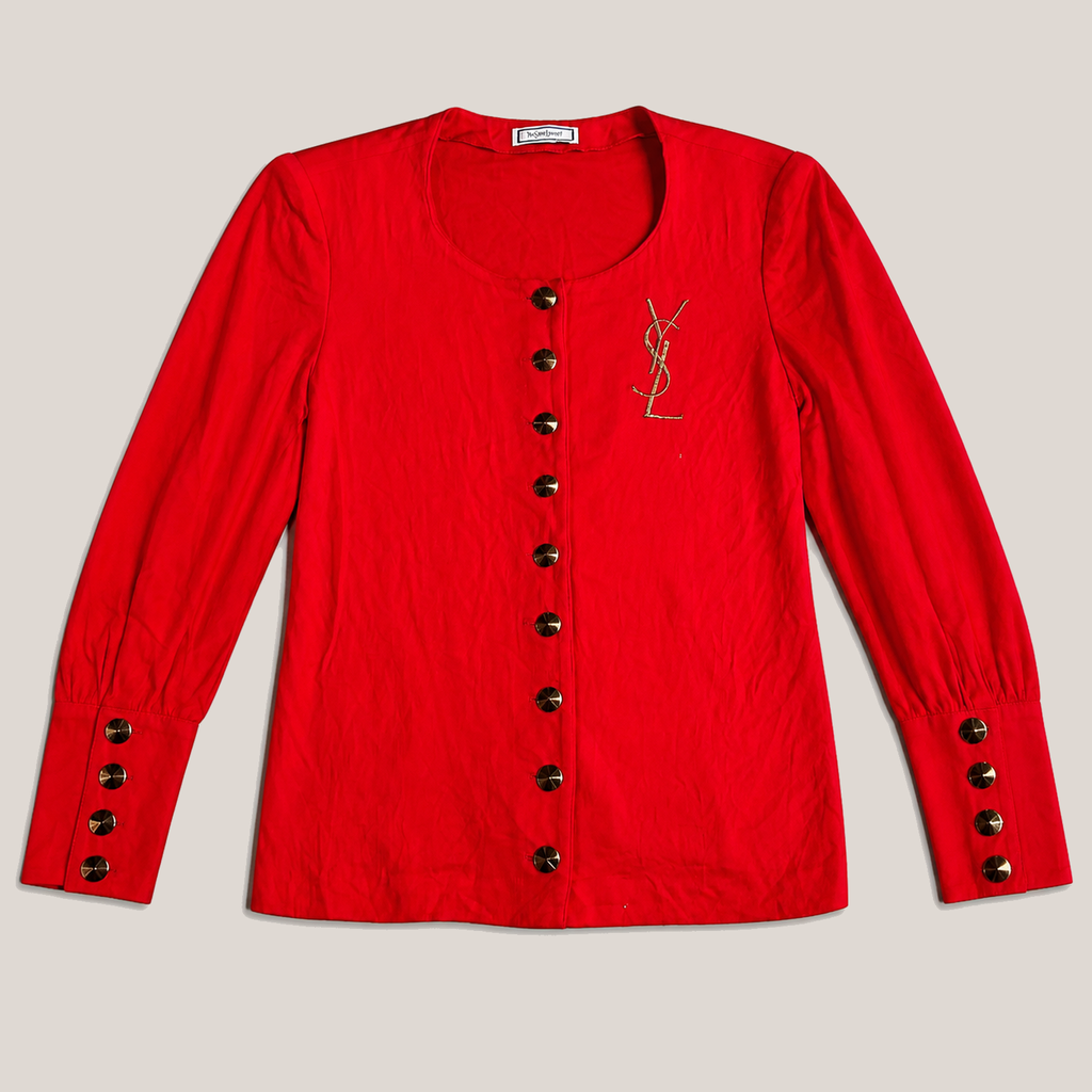 011_2NDB0812011_vintage_yves_saint_laurent_red_logo_military_button_shirt_jacket_catalog_final