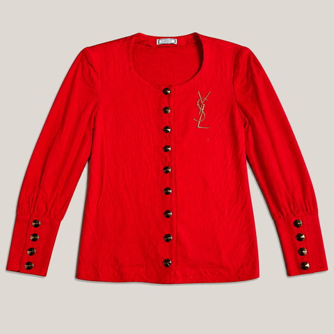011_2NDB0812011_vintage_yves_saint_laurent_red_logo_military_button_shirt_jacket_catalog_final