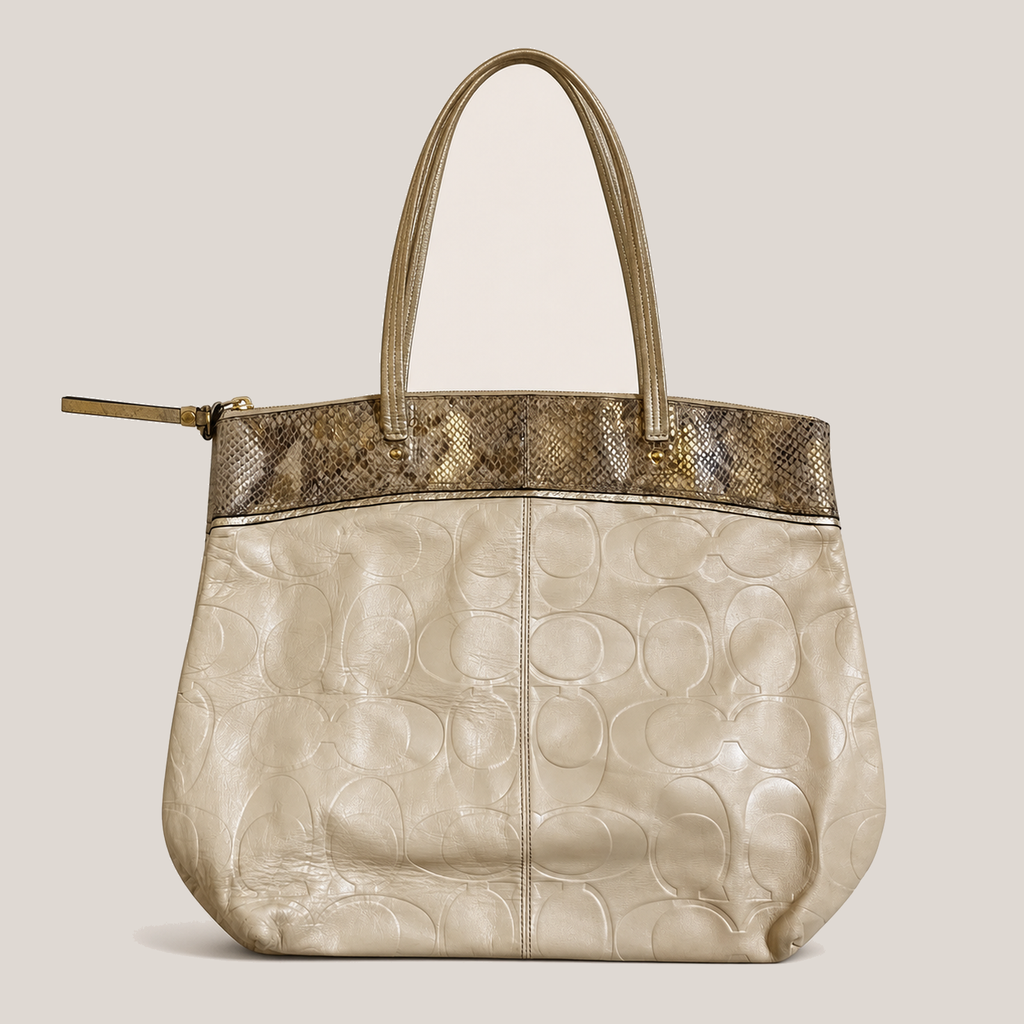 028_JAM0812040_coach_cream_embossed_signature_c_snakeskin_trim_tote_bag_catalog_final