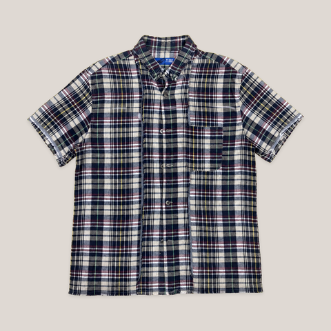 024_2NDO0831021_beams_navy_multicolor_distressed_plaid_short_sleeve_shirt_catalog_final
