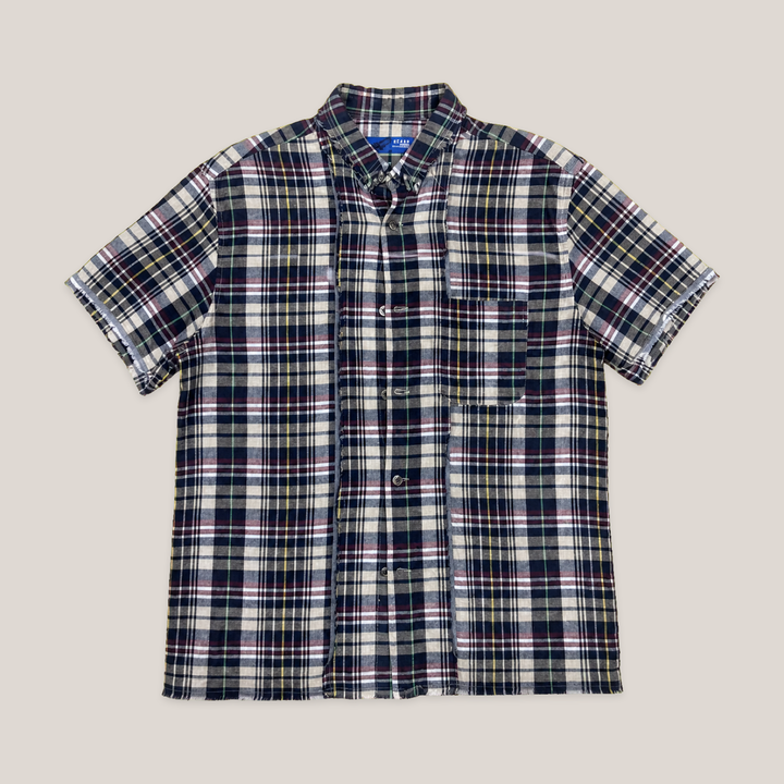 024_2NDO0831021_beams_navy_multicolor_distressed_plaid_short_sleeve_shirt_catalog_final