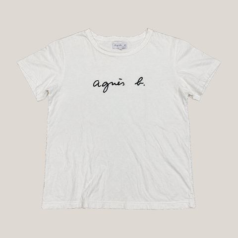 013_2NDS0903013_agnes_b_paris_white_script_logo_t_shirt_catalog_final
