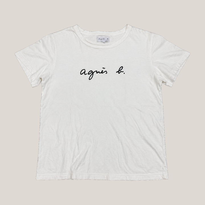 013_2NDS0903013_agnes_b_paris_white_script_logo_t_shirt_catalog_final