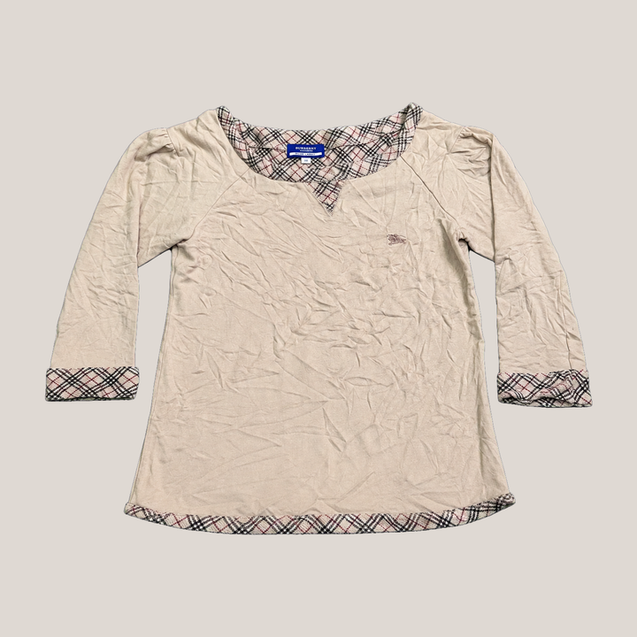 049_2NDO0903032_burberry_blue_label_beige_nova_check_panel_puff_sleeve_top_m_catalog_final