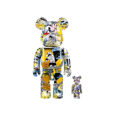 Be@rbrick 400%+100% 原子小金剛 Ed499,Astro Manga Comouflage:彩色,2022.1-Photoroom
