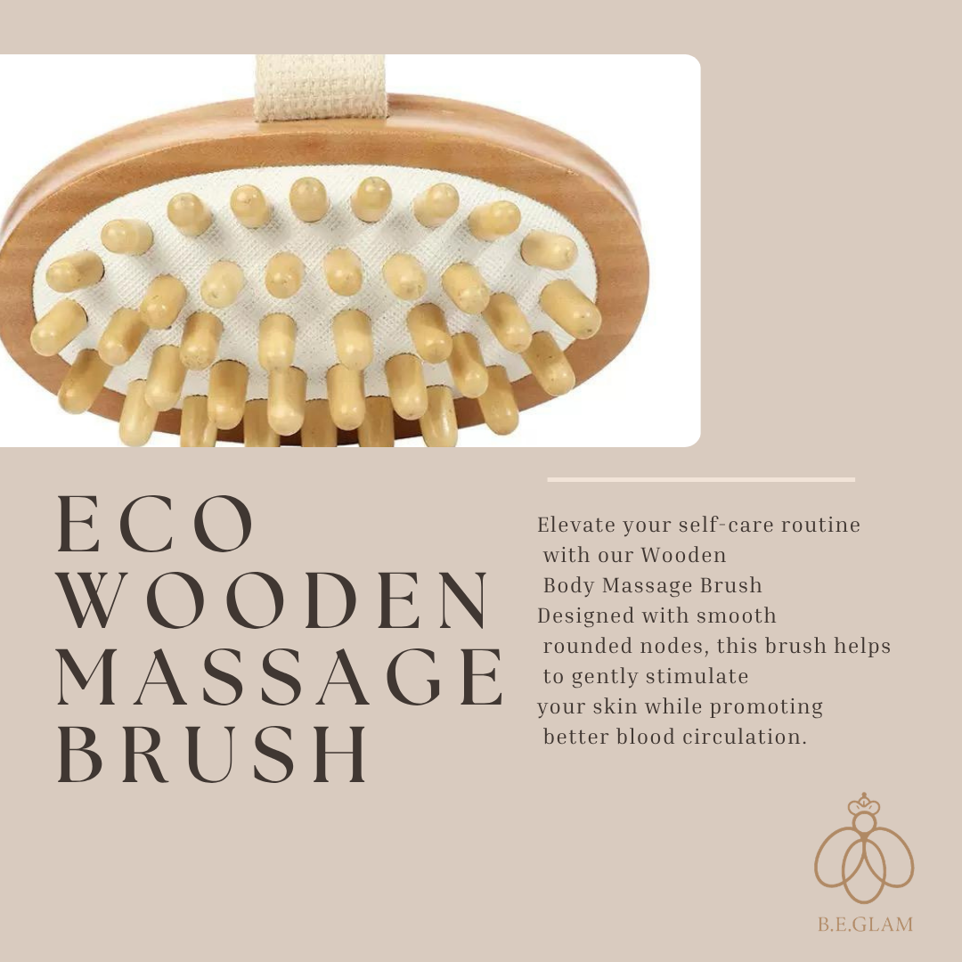 GLAM -ECO WOODENMASSAGE BRUSH