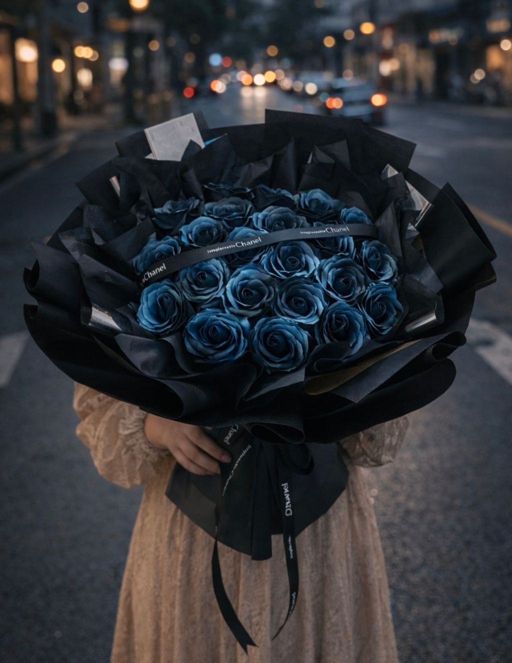 Hand Flower Bouquet (Soap Roses)