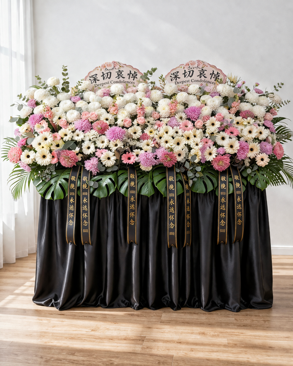 Premium Condolences Flower Stand 03