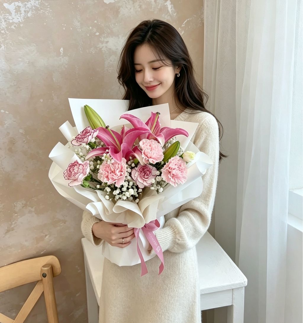 Pink Lily Grace Bouquet